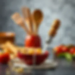 Elegant kitchen utensils set