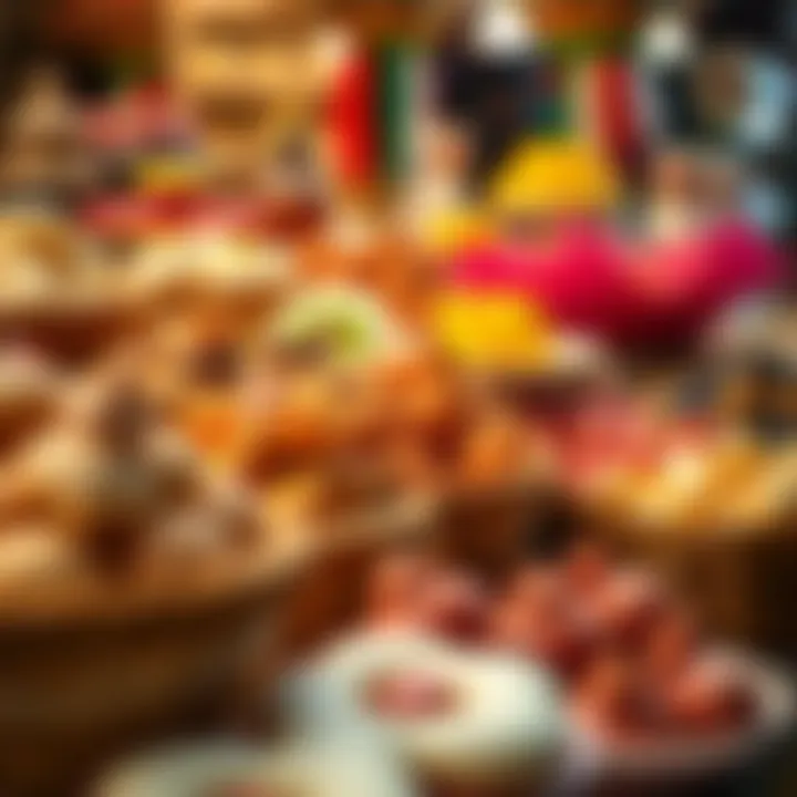 Traditional Turkish Sweets Display Colorful assortment of traditional Turkish sweets