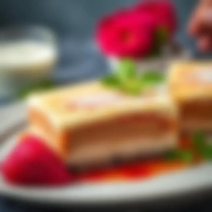 A beautifully arranged plate of Ender Sarac Sandaloz Sakızı showcasing the dessert's distinctive texture.