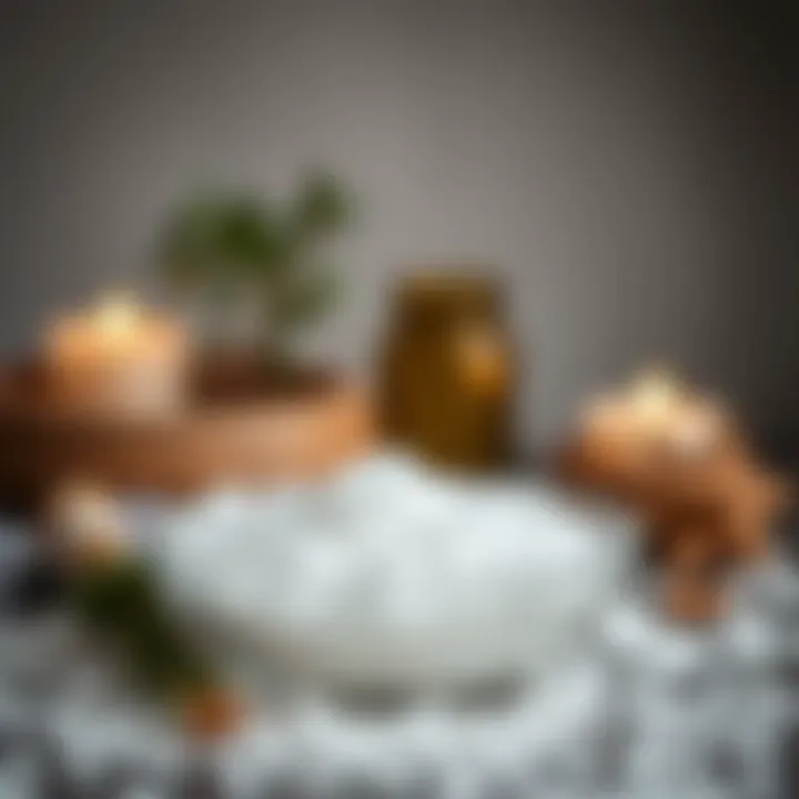 Epsom Salt for Stress Relief A serene environment showcasing the use of Epsom salt for stress relief