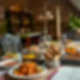 Traditional Erzurum dining table showcasing local delicacies