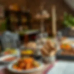 Traditional Erzurum dining table showcasing local delicacies