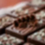 A decadent close-up of Eti Karam Sutlu Chocolate showcasing its rich texture
