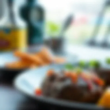 Close-up of delicious etsiz sulu köfte