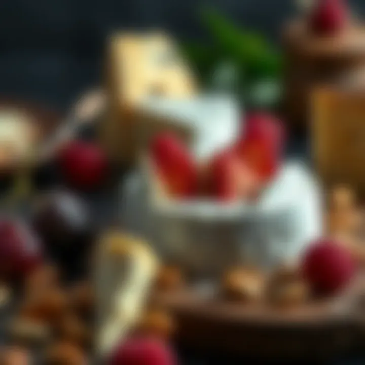 Ezine cheese paired with fruits and nuts