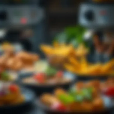 Variety of recipes suitable for airfryer cooking