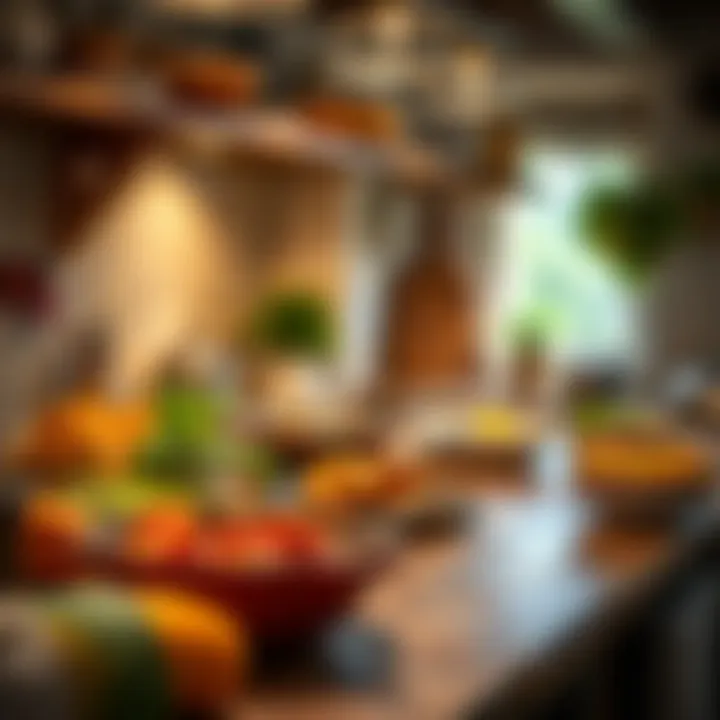 An inspiring kitchen scene showcasing homemade meals