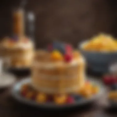 Delicious Flavors of Father's Day Cakes An elegant display of different Father's Day cake flavors