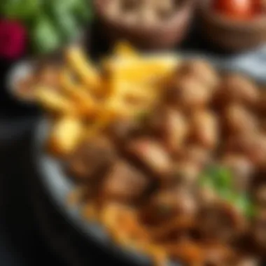 Platter of Exquisite Filled Köfte A beautifully arranged platter of filled köfte