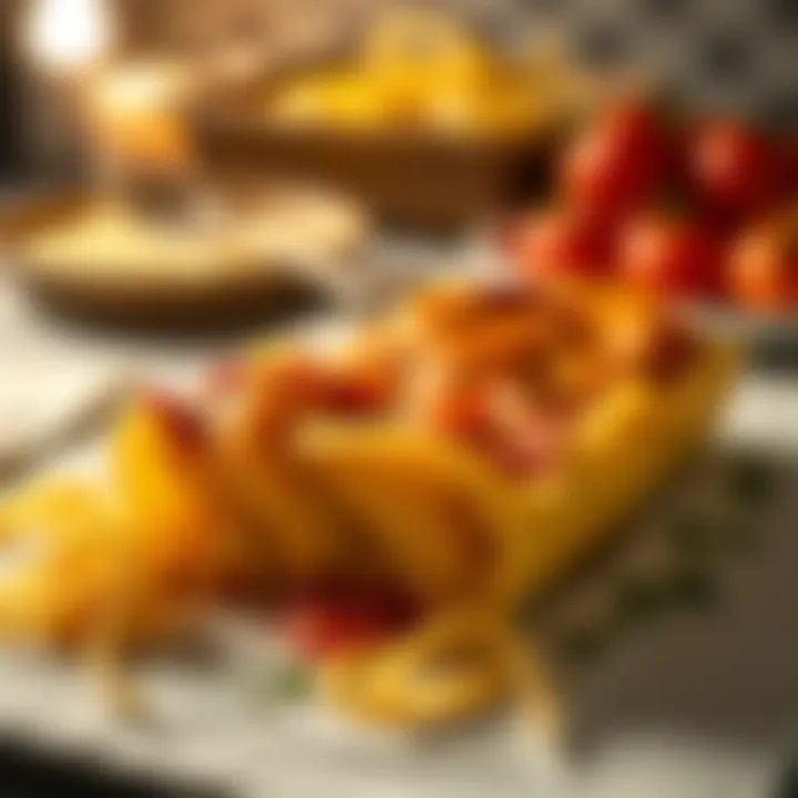 Perfectly Baked Golden Crust Golden crust of baked pasta fresh out of the oven