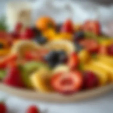 A colorful platter of fruits for iftar