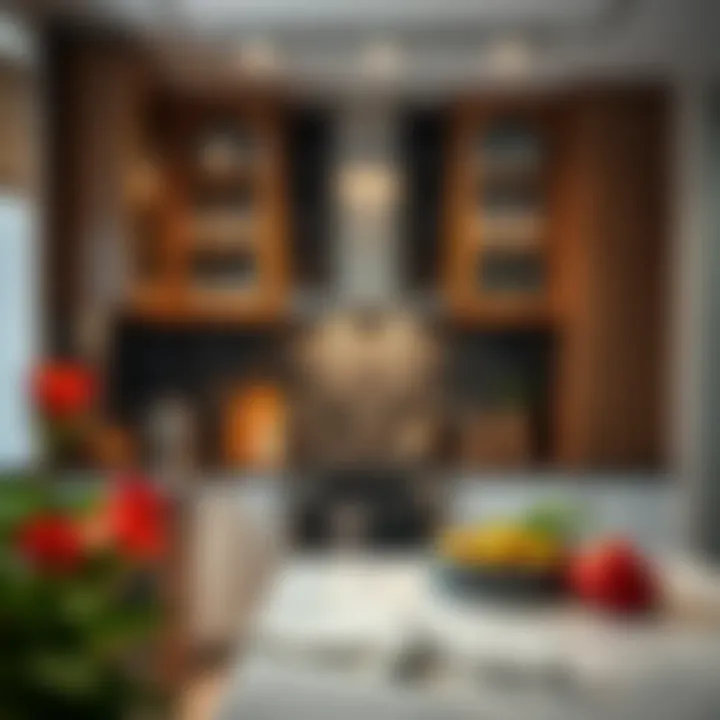 Designing for Efficiency in Kitchen Spaces A beautifully designed kitchen space emphasizing functional cabinet layout.