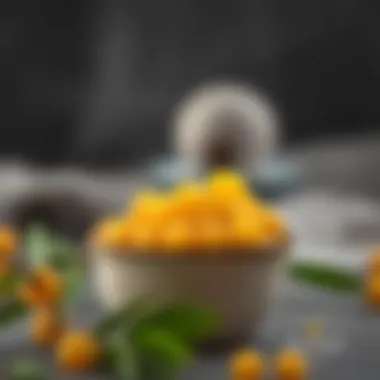 Golden berry in a bowl