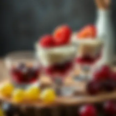 Innovative Dessert Presentations with Grape Cups Creative serving ideas utilizing grape cups for desserts