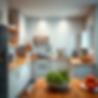 Optimized Kitchen Space Functional kitchen layout demonstrating space optimization and usability