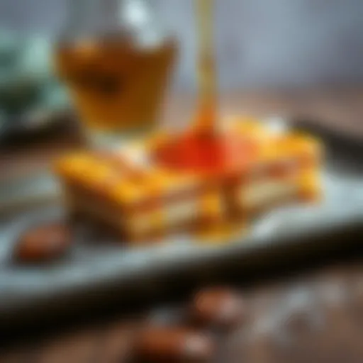 Luscious kadayıf layered baklava with golden syrup drizzling