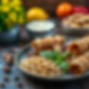 A vibrant display of healthy foods incorporating cinnamon in their preparation