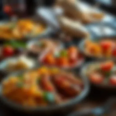 Colorful Seasonal Dishes for Hidirellez A close-up of colorful seasonal dishes prepared for the festival.
