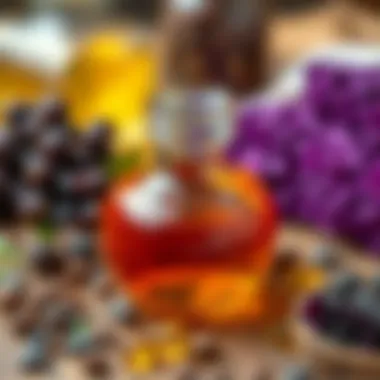 Nutritional Benefits of Castor Oil Nutritional elements found in castor oil displayed artistically