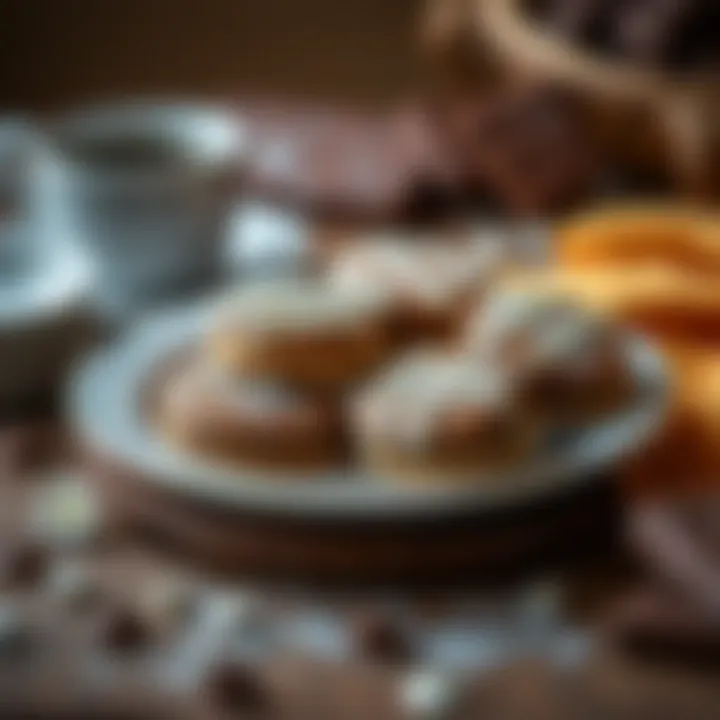 Homemade Delights: Chocolate-Filled Biscuits A plate of homemade chocolate-filled biscuits