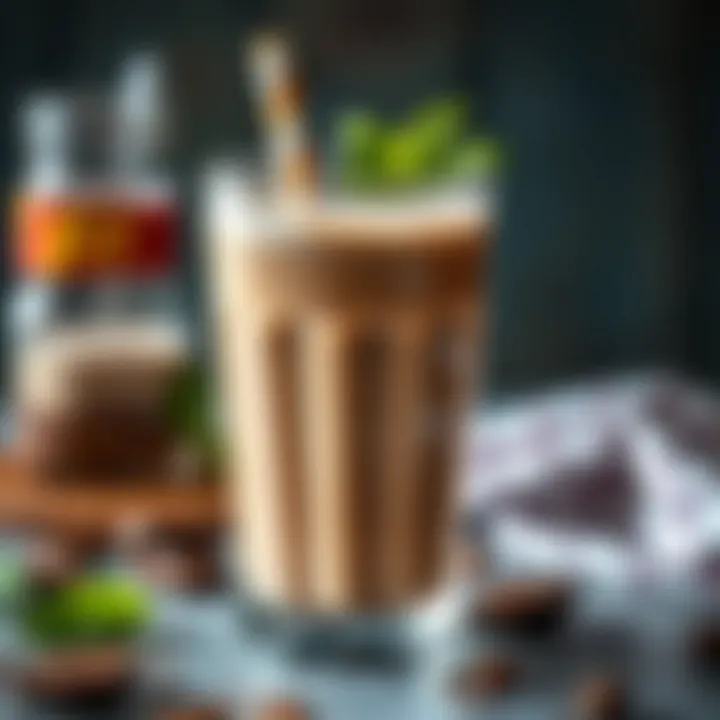 Refreshing Glass of İçim Fit Cocoa Milk Delicious glass of İçim Fit cocoa milk