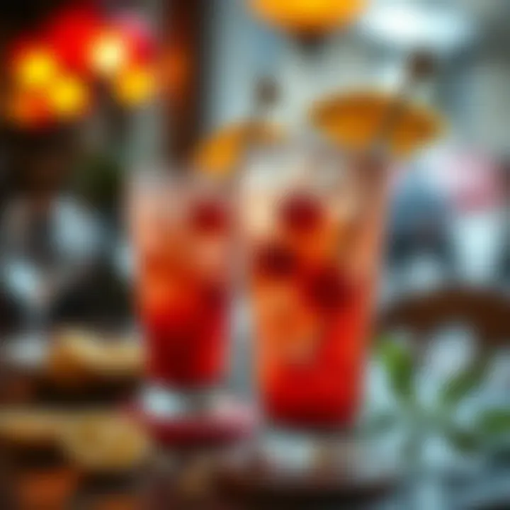 A close-up of a refreshing beverage served at iftar.