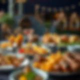 An assortment of traditional dishes served during iftar in Avcılar.