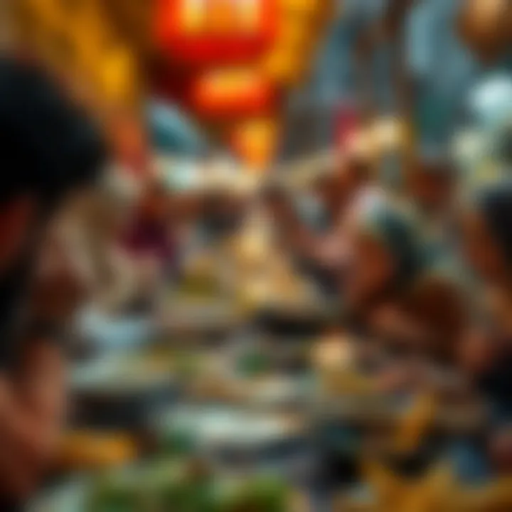 Community Gathering at Iftar Community gathering during iftar