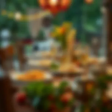 Traditional Iftar Table in Tuzla Traditional table setting for iftar in Tuzla