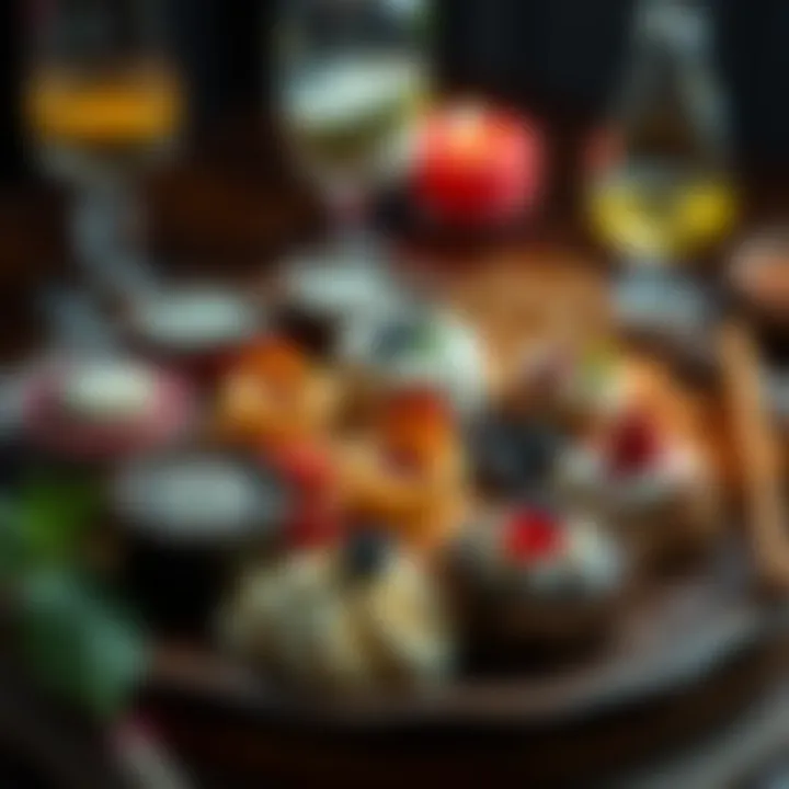 A variety of traditional desserts beautifully presented on a platter after iftar.