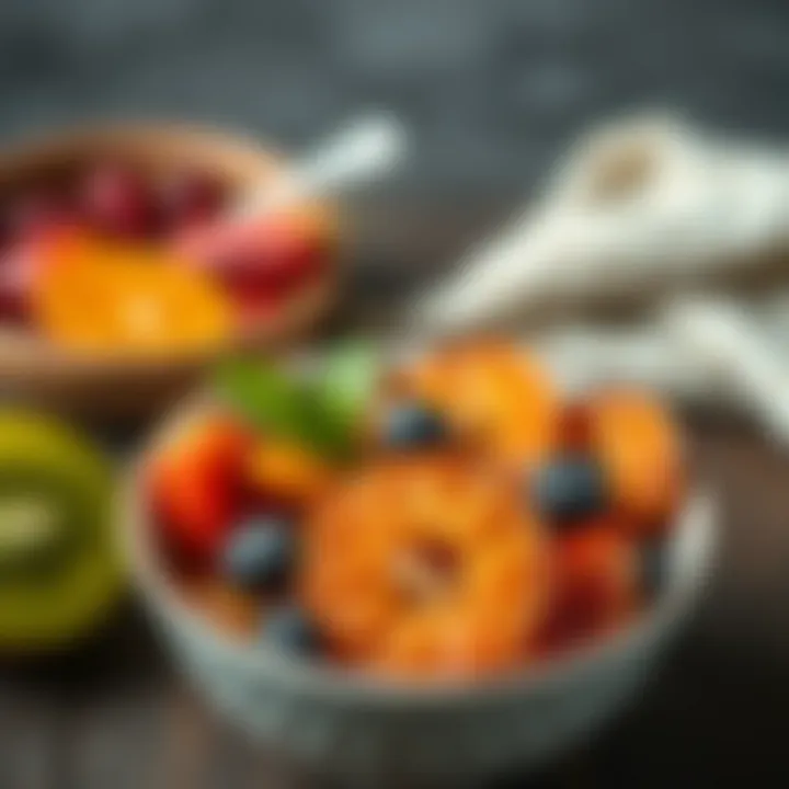 Dehydrated fruits in a bowl