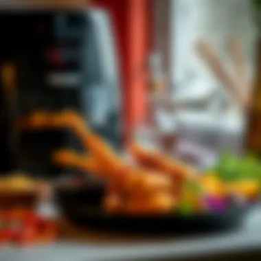 Deliciously Prepared Meal with Karaca XL Airfryer Deliciously prepared dish using the Karaca XL Airfryer, showcasing vibrant colors