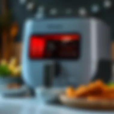 User-Friendly Interface of Karaca XL Airfryer User-friendly interface of the Karaca XL Airfryer highlighted on the control panel