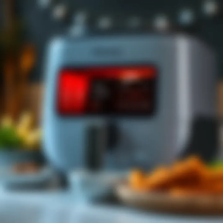 User-Friendly Interface of Karaca XL Airfryer User-friendly interface of the Karaca XL Airfryer highlighted on the control panel