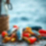 A variety of baits used for Karagöz fishing