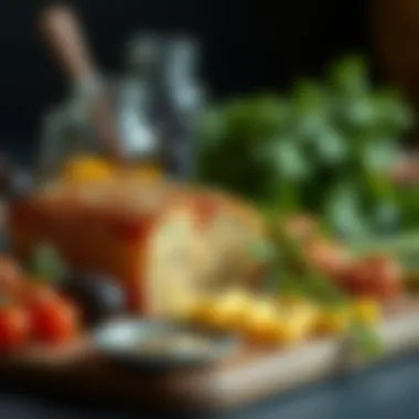 Ingredients for kazandibi arranged aesthetically