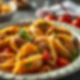 Delicious meat-filled pasta shells