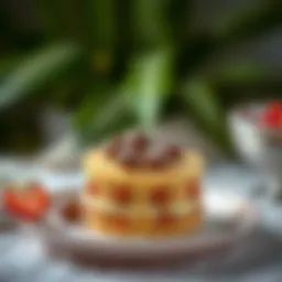 Delicious circular dessert