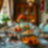 Traditional table setting for iftar in Konya