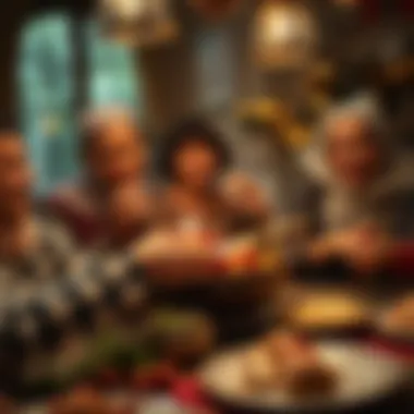 Family gathering during the festive season