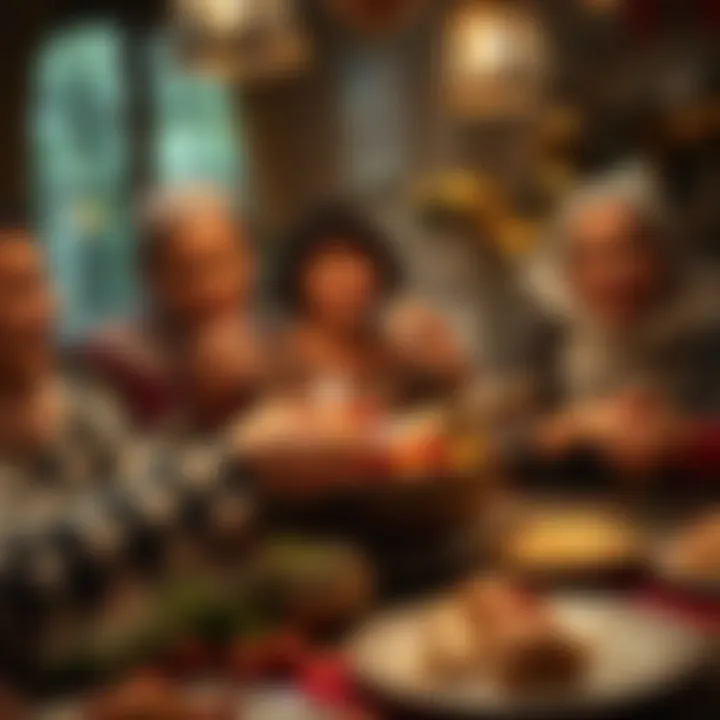 Family gathering during the festive season