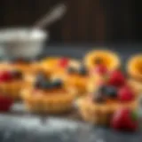 Elegant miniature tart design showcasing sweet and savory fillings
