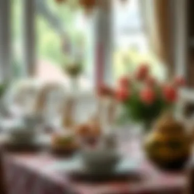 Elegant Mother's Day Brunch Setting An elegant dining setting for a Mother's Day brunch