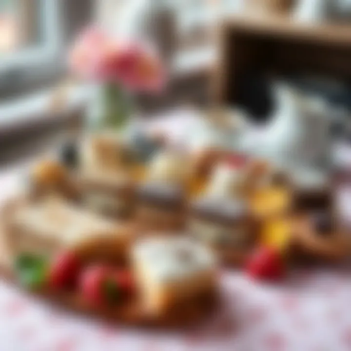 Decadent Dessert Platter for Mother's Day A delightful dessert platter featuring a variety of homemade treats for Mother's Day