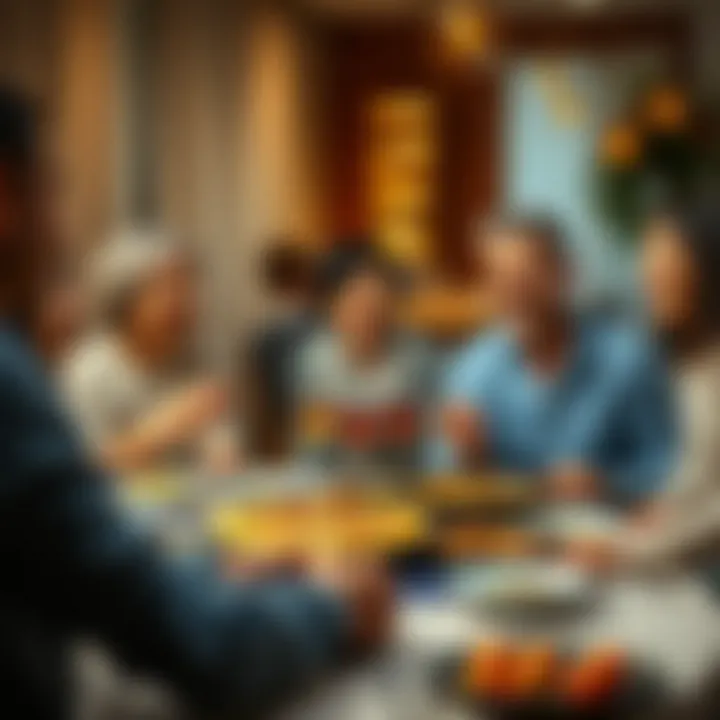 Family Celebration for Mother's Day A joyful gathering of family members celebrating Mother's Day together