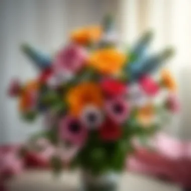 A bouquet of flowers symbolizing love for mothers