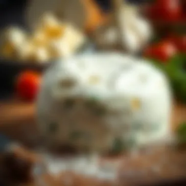 Ingredients for mozzarella cheese preparation