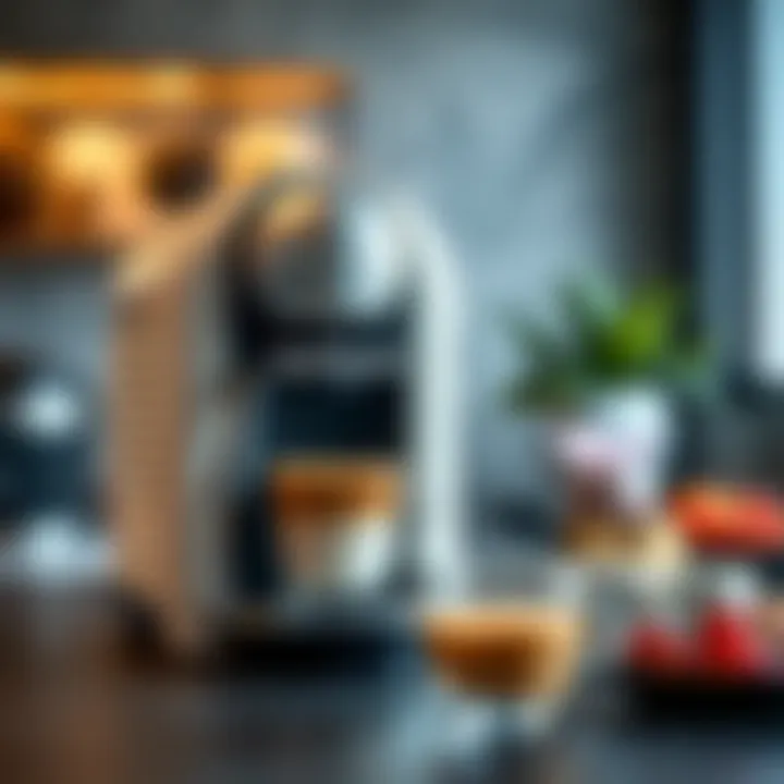 An elegant Nespresso machine highlighting its sleek design.