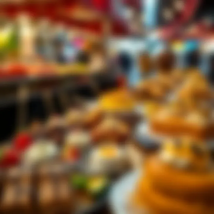 An array of desserts highlighting Nişantaşı's culinary diversity