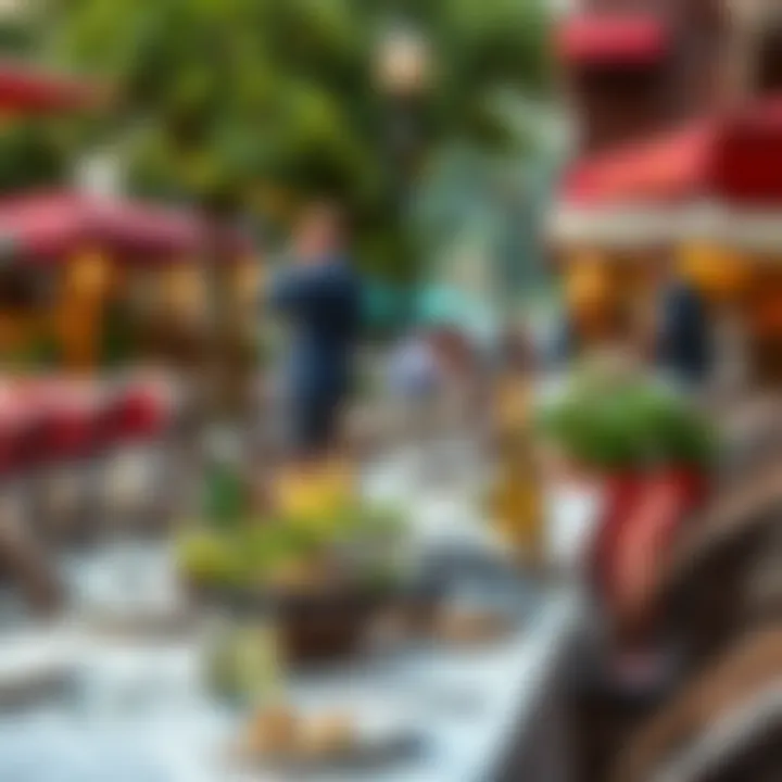 Charming outdoor dining setup in Nişantaşı